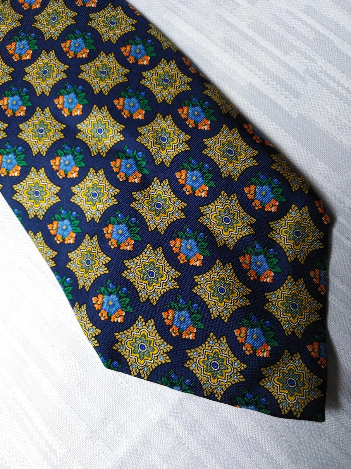 ROXY 100% SILK TIE SETA CRAVATTA NECKTIE MADE IN ITALY