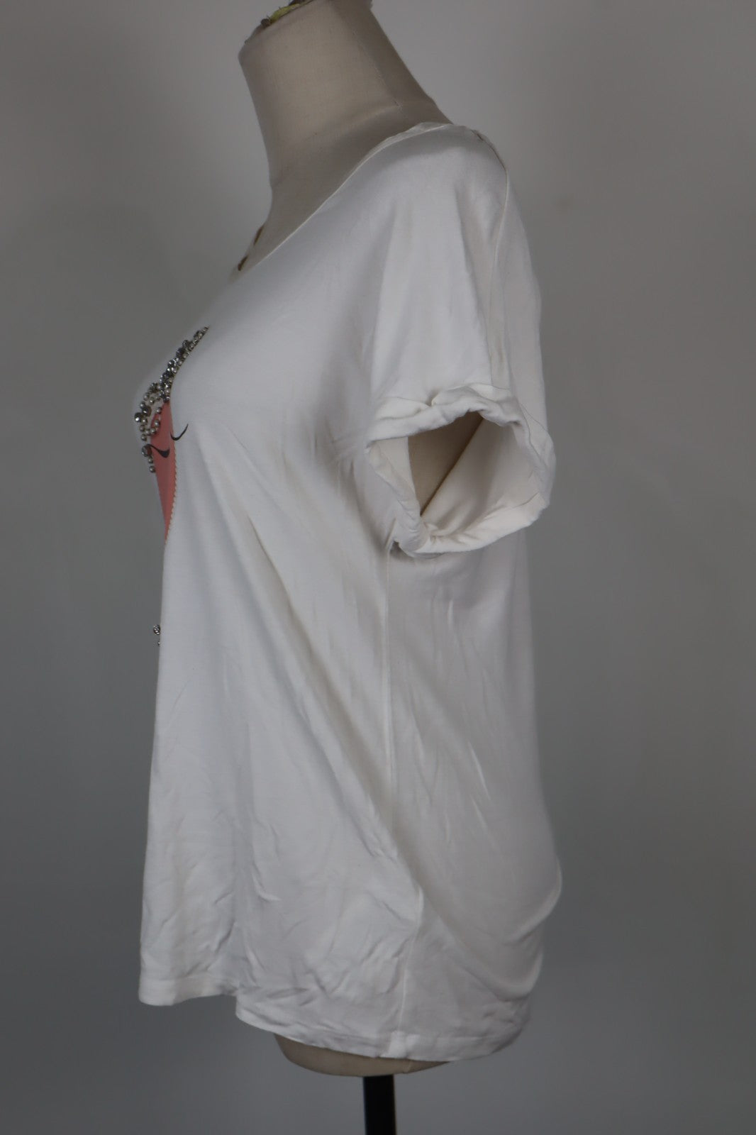 LIU JO MAGLIA TOP DONNA TG. 38 WOMAN CASUAL VINTAGE T-SHIRT TOP VISCOSA