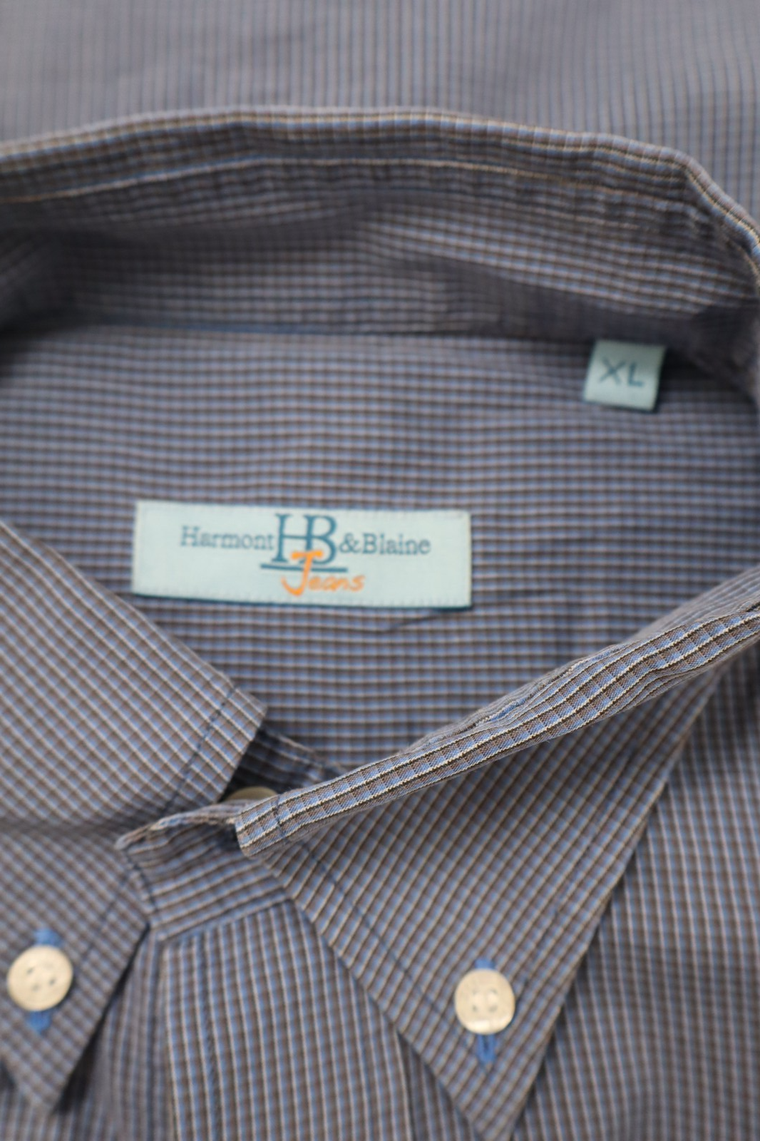 HARMONT & BLAINE JEANS CAMICIA UOMO TG  XL MAN VINTAGE SHIRT COTONE COTTON