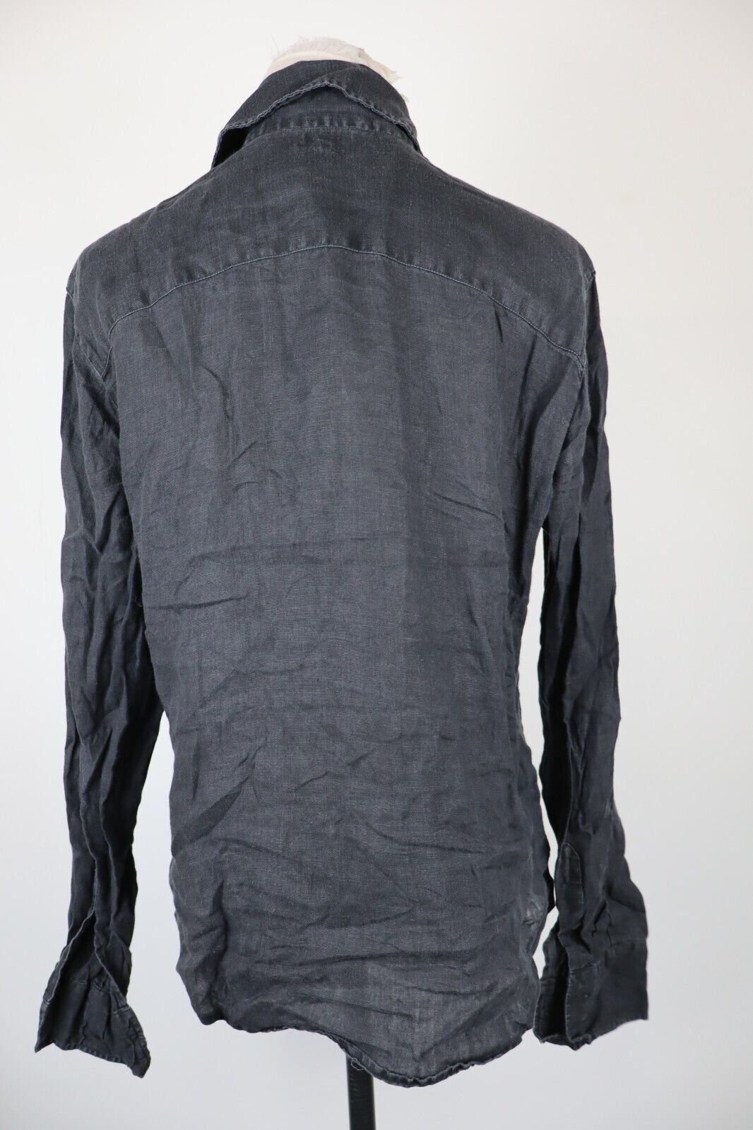 AJ ARMANI JEANS CAMICIA DONNA TG. 46 WOMAN SHIRT CASUAL VINTAGE LINO LINEN