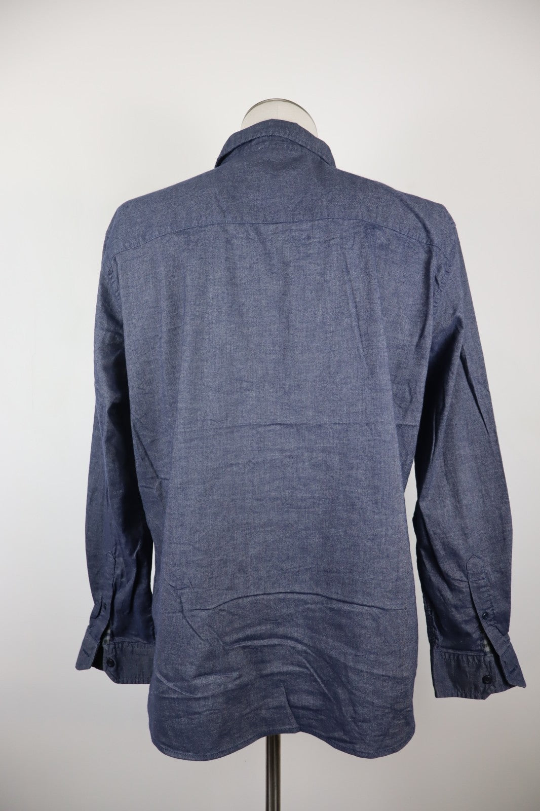 AVX AVIREX CAMICIA UOMO TG. XL MAN CASUAL VINTAGE SHIRT COTONE COTTON TASCA LOGO