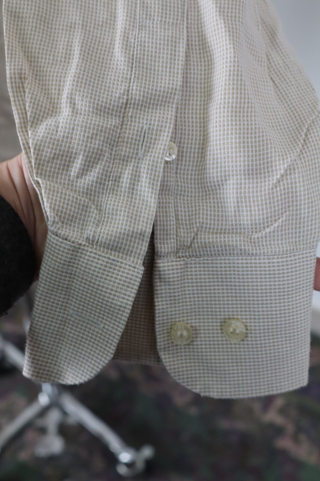 CACHAREL CAMICIA UOMO TG. 16,5  MAN CASUAL VINTAGE SHIRT COTONE