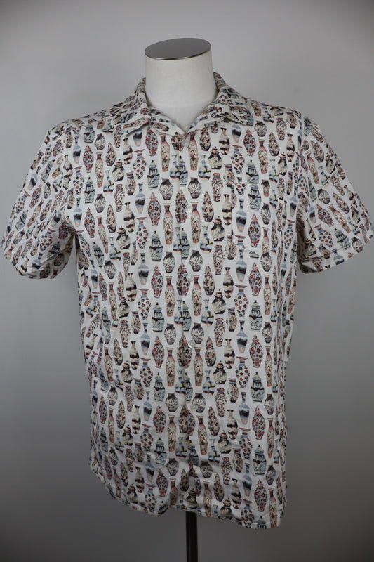 DANIELE ALESSANDRINI CAMICIA UOMO COTONE TG XL MAN CASUAL VINTAGE SHIRT COTTON