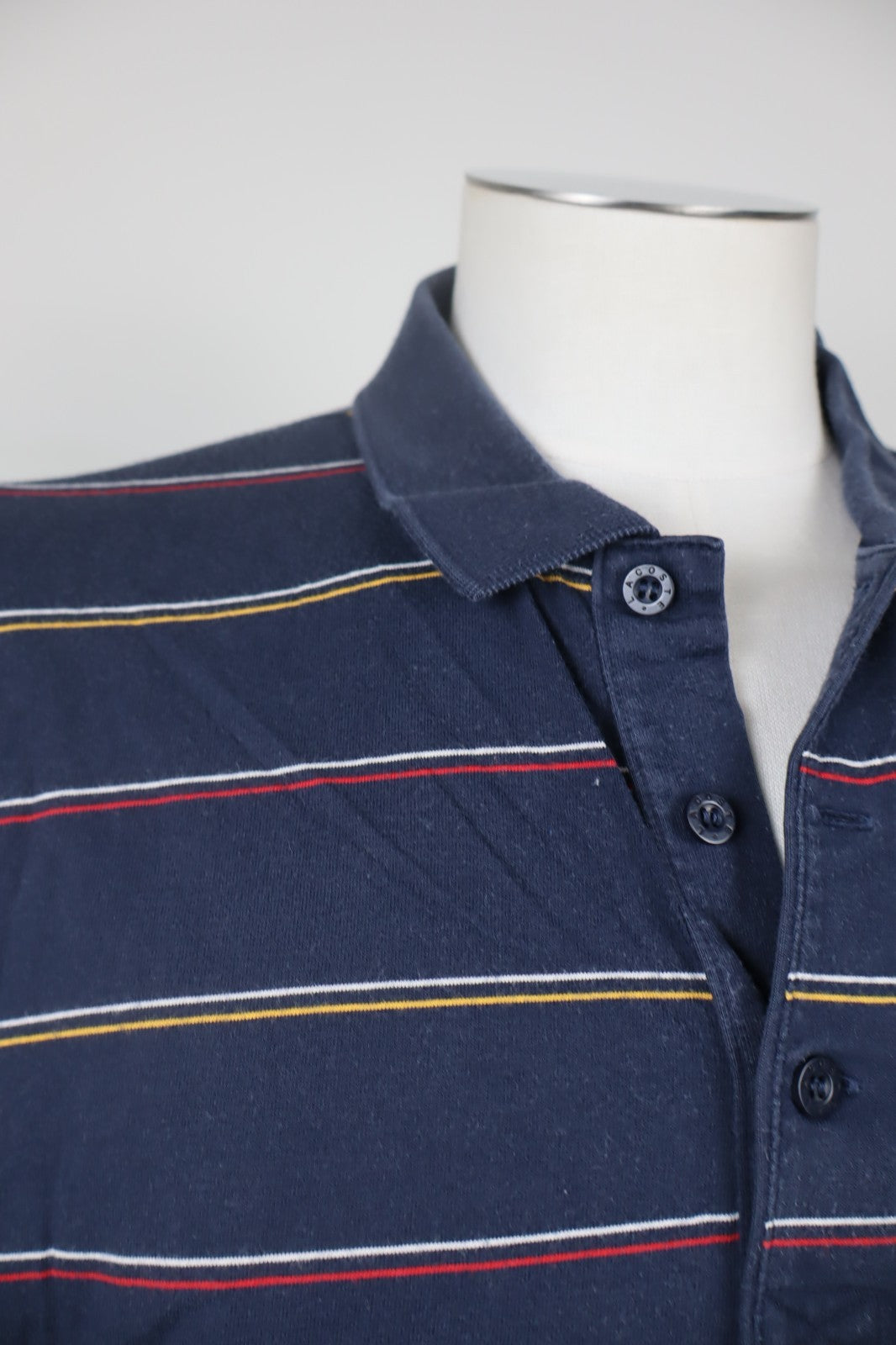 LACOSTE MAGLIA UOMO COTONE 2XL 7 MAN COTTON POLO SHIRT CASUAL VINTAGE LOGO