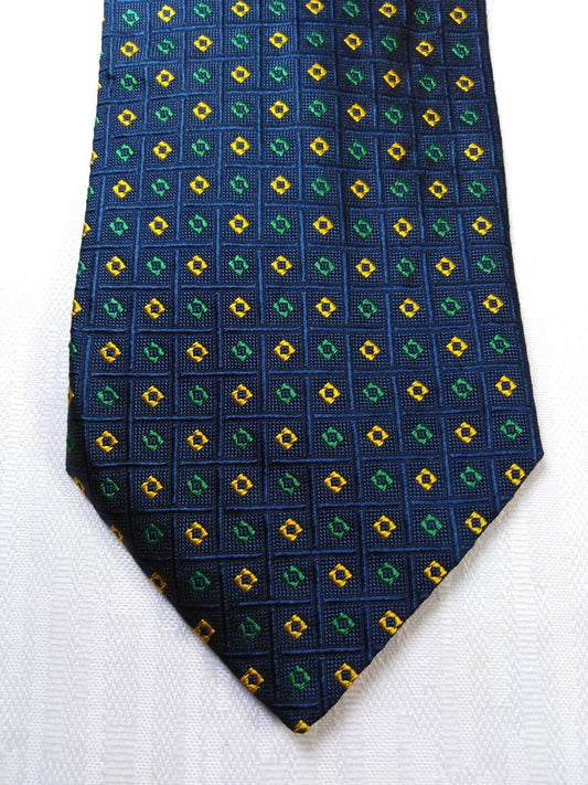 BARTON 100%  SILK TIE SETA CRAVATTA NECKTIE MADE IN ITALY