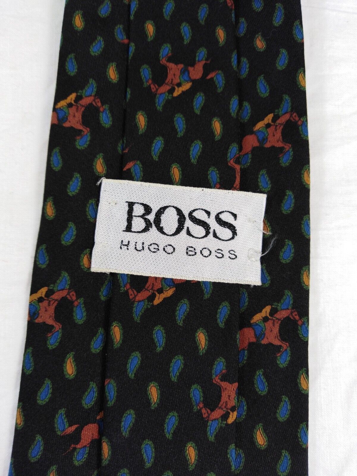 HUGO BOSS NAPOLI  SILK TIE SETA CRAVATTA NECKTIE MADE IN ITALY
