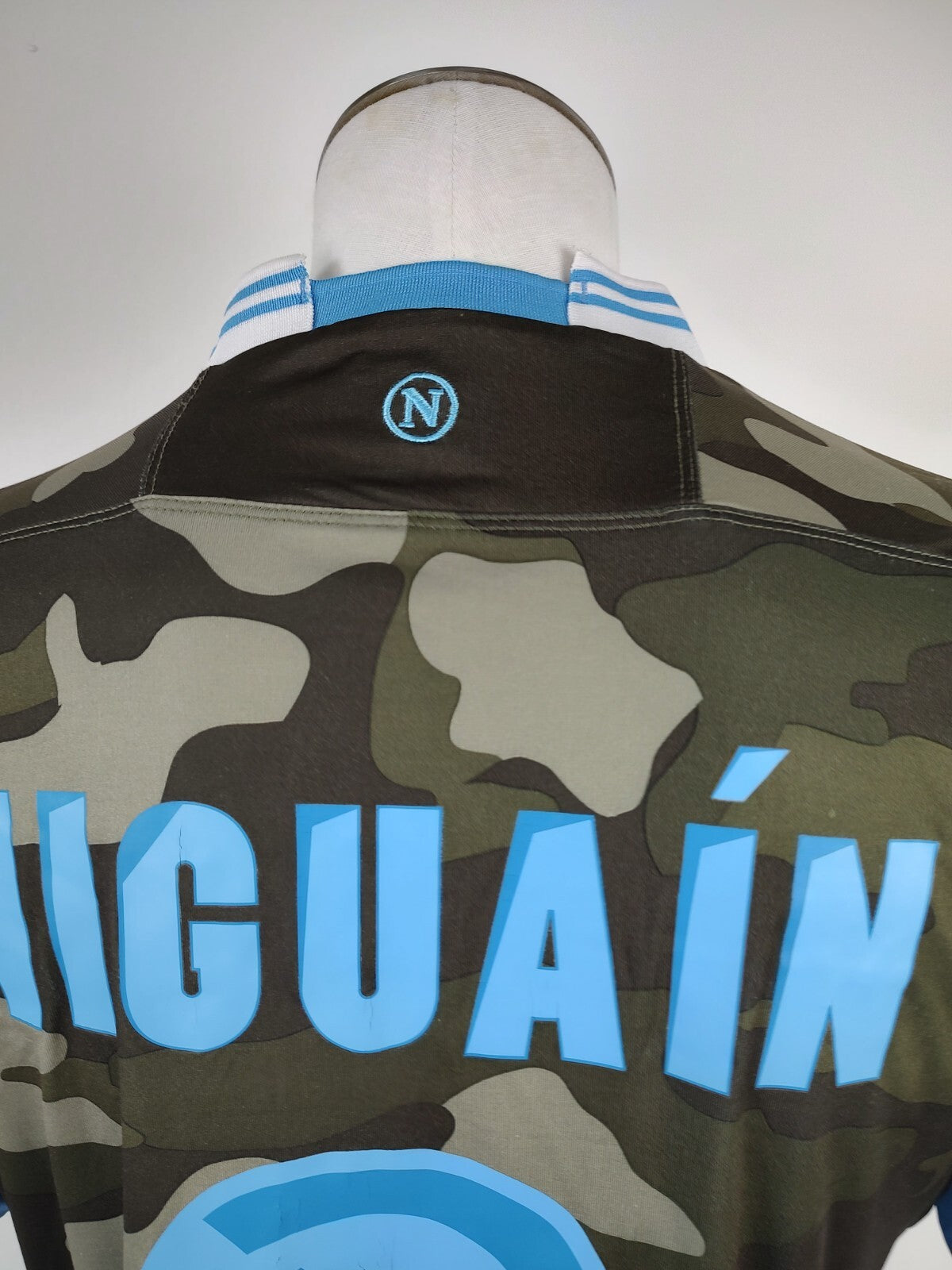 MACRON NAPOLI HIGUAIN N 9 MAGLIA CALCIO UOMO XL SOCCER TRIKOT MAN JERSEY 2013/14