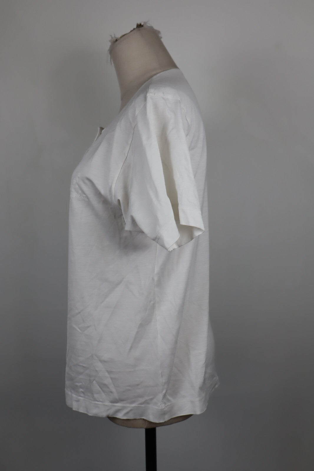 AUSTRALIAN MAGLIA DONNA TG. 42 WOMAN CASUAL VINTAGE T-SHIRT CON BOTTONI COTONE