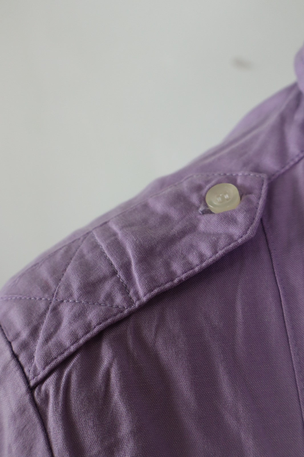 BLAUER CAMICIA DONNA TG. L WOMAN SHIRT CASUAL VINTAGE COTONE PURPLE COTTON