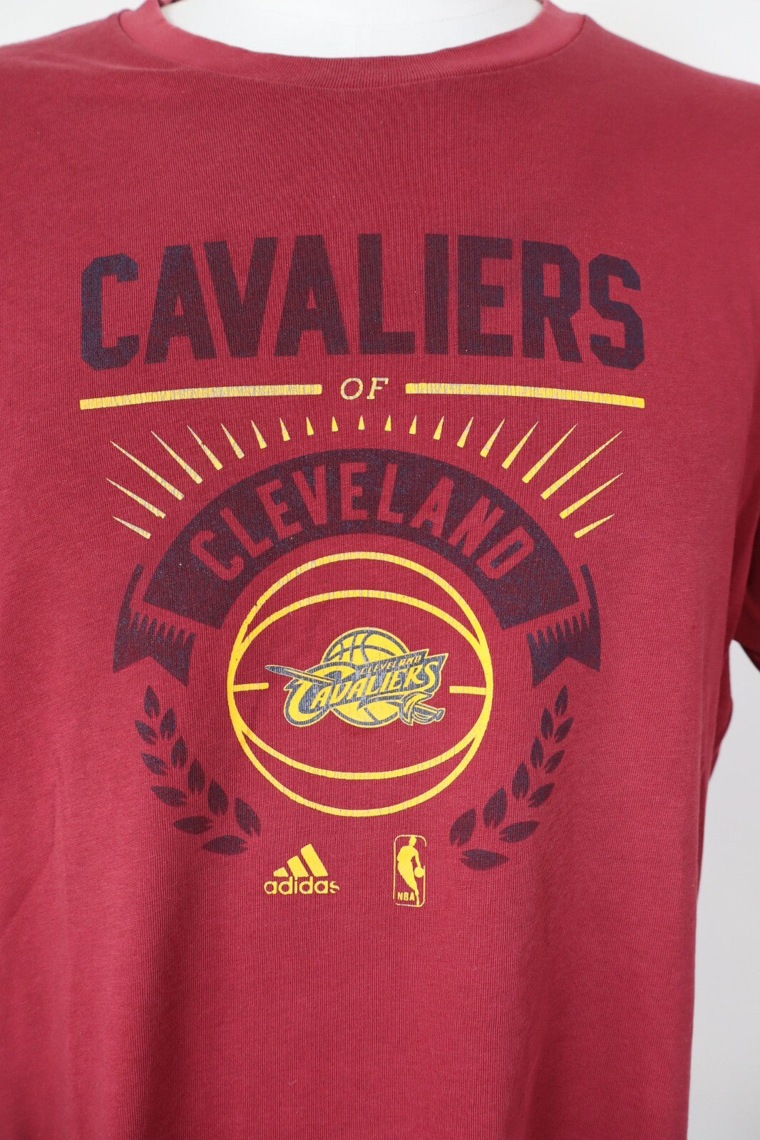 ADIDAS CAVALIERS CLEVELAND MAGLIA UOMO TG L MAN T-SHIRT BASKET NBA SPORT COTONE