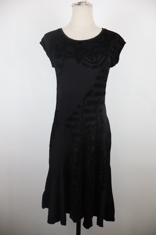 DESIGUAL VESTITO ABITO DONNA TG M WOMAN CASUAL VINTAGE DRESS MANICA CORTA LOGO