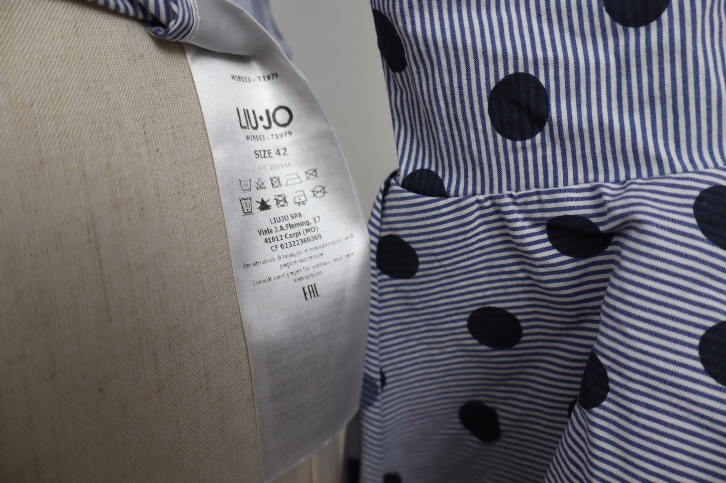 LIU JO CAMICIA MANICA LUNGA DONNA TG. 42 WOMAN SHIRT CASUAL VINTAGE COTONE POIS