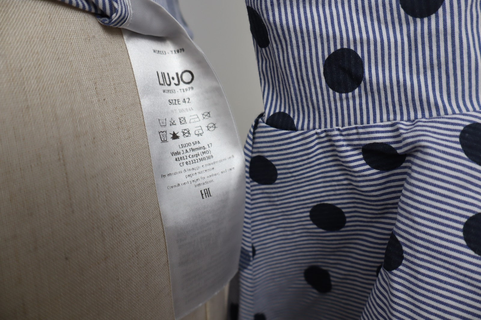 LIU JO CAMICIA MANICA LUNGA DONNA TG. 42 WOMAN SHIRT CASUAL VINTAGE COTONE POIS