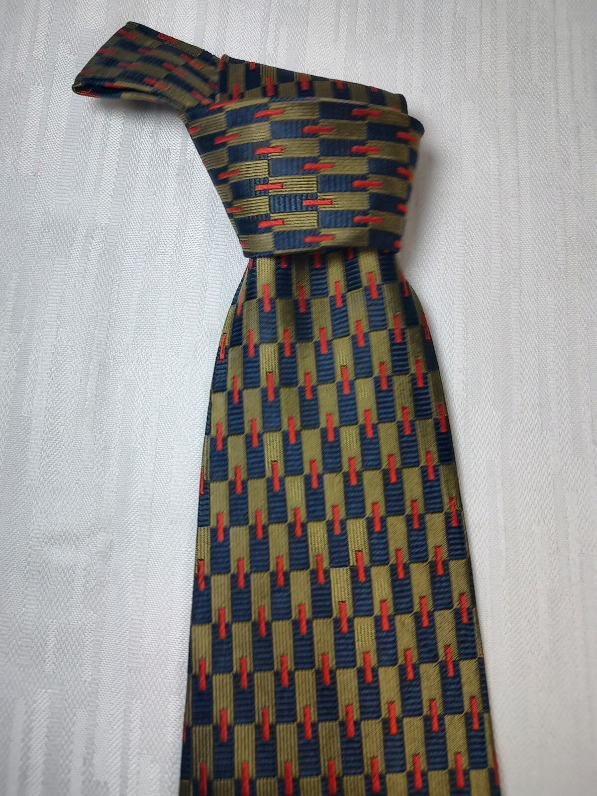 OLIVER BY VALENTINO 100% SILK TIE SETA CRAVATTA NECKTIE MADE IN ITALY CLASSIC