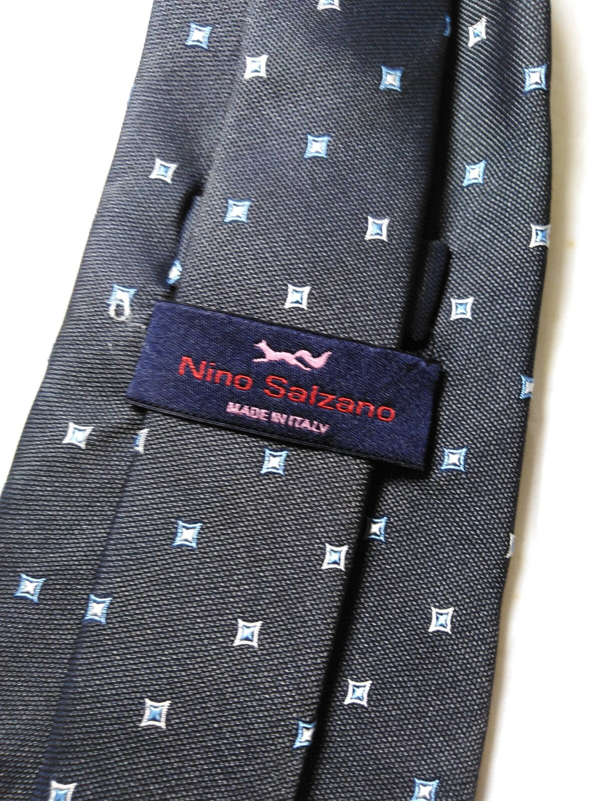 NINO SALZANO 100% SILK TIE SETA CRAVATTA NECKTIE MADE IN ITALY