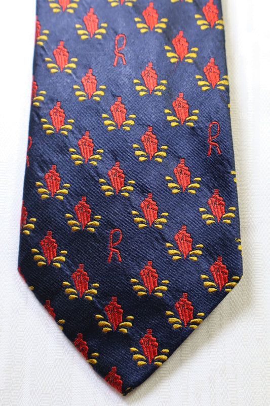 ROBERTA DI CAMERINO 100%  SILK TIE SETA CRAVATTA NECKTIE MADE IN ITALY