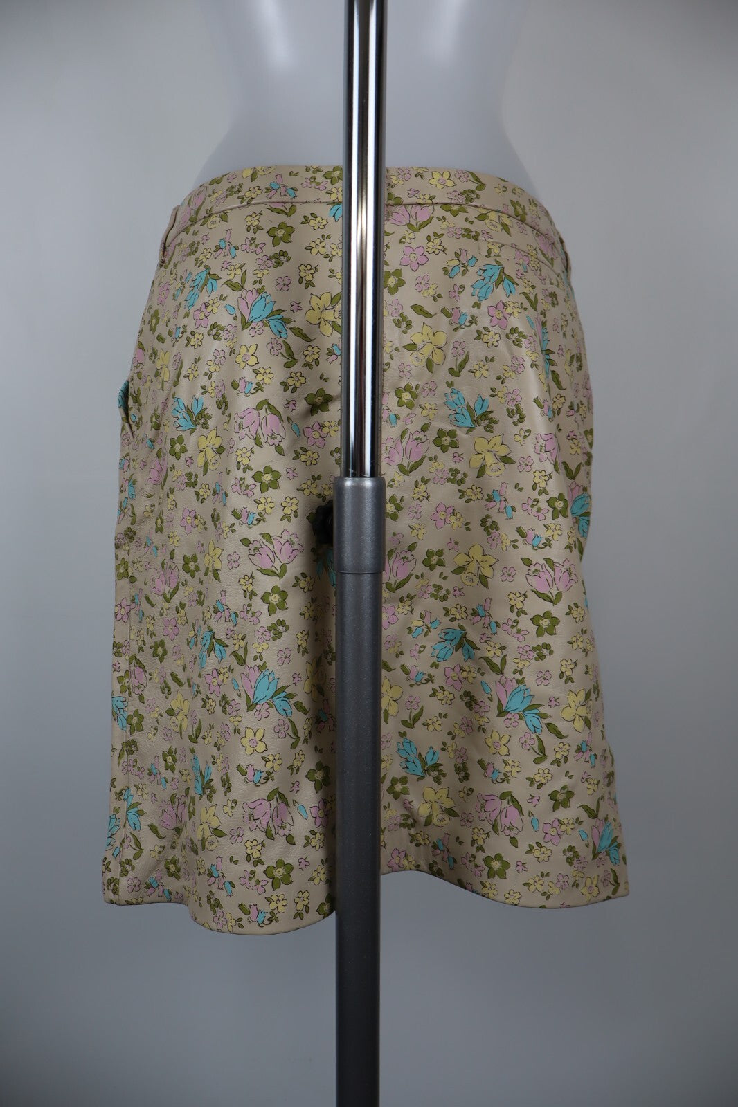 CACHAREL GONNA DONNA WOMAN SKIRT Tg. 44 VINTAGE CASUAL PELLE CUOIO
