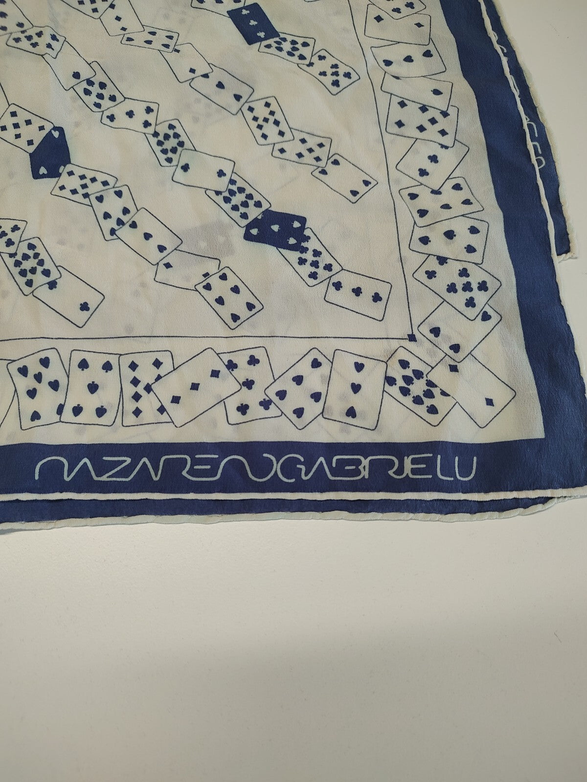 NAZARENO GABRIELLI FOULARD 100% SILK SETA SCARVES SCARF SQUARE MADE ITALY