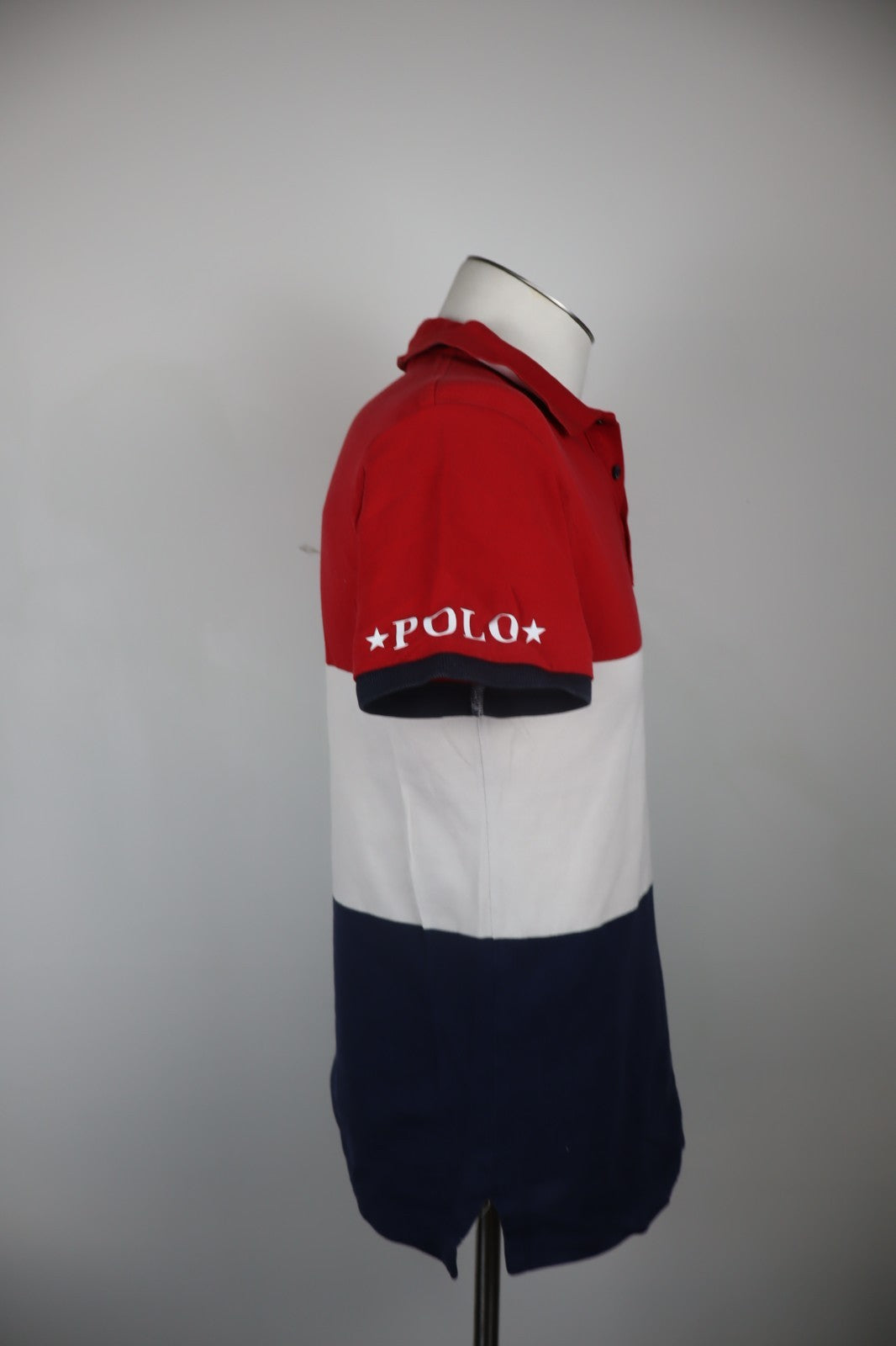 RALPH LAUREN POLO MAGLIA UOMO COTONE TG M SLIM MAN SHIRT CASUAL VINTAGE MOTO