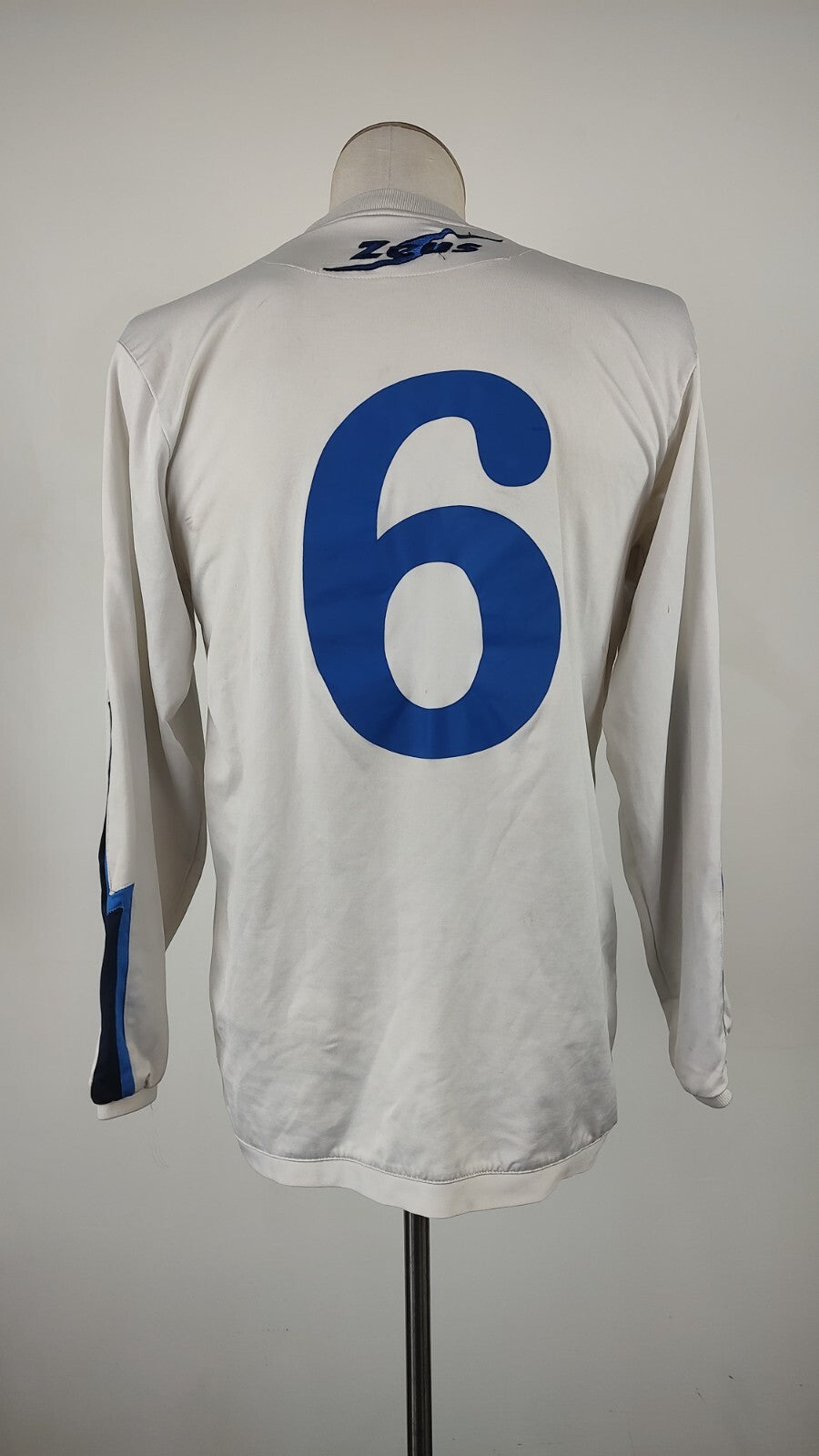 ZEUS SAPRI N. 6 MAGLIA CALCIO UOMO Tg L TRIKOT JERSEY SOCCER VINTAGE SPORT