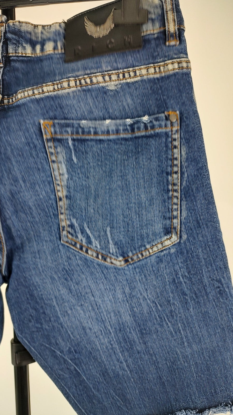 JOHN RICHMOND PANTALONE JEANS SHORTS UOMO W32 MAN VINTAGE CASUAL PANTS