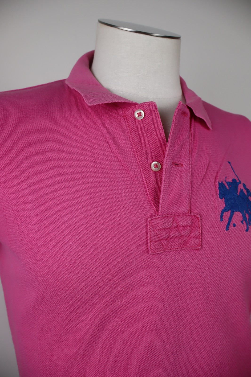 RALPH LAUREN MAGLIA POLO UOMO COTONE TG. L MAN COTTON SHIRT CASUAL BIG LOGO