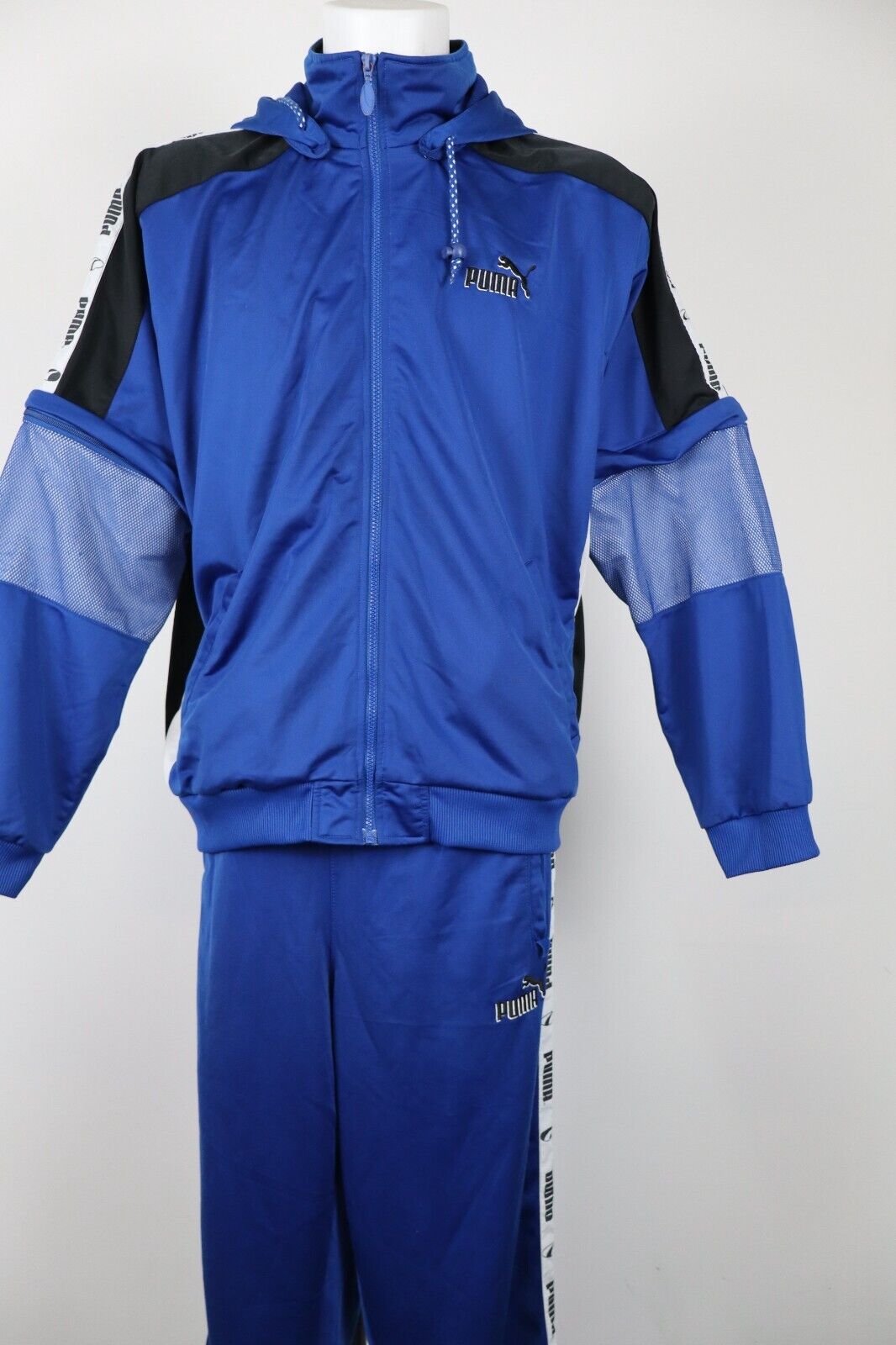 PUMA TUTA COMPLETA DUE PEZZI Tg. L TRACKSUIT JACKET PANTS UOMO SPORT