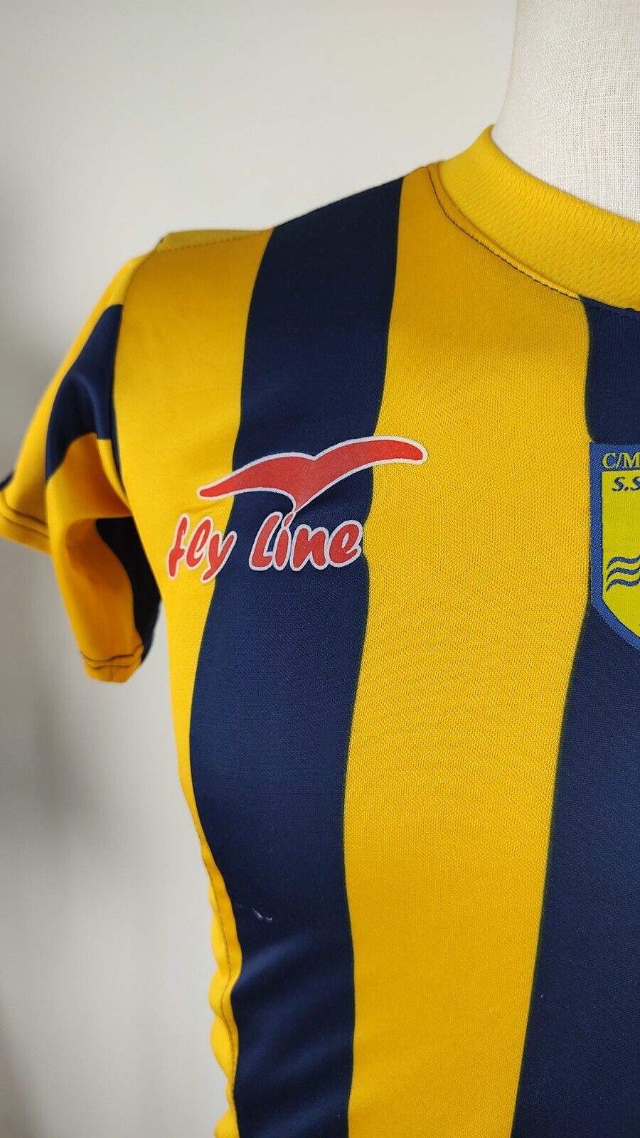 FLY LINE JUVE STABIA MAGLIA CALCIO UOMO Tg XS SOCCER JERSEY VINTAGE 2009/10