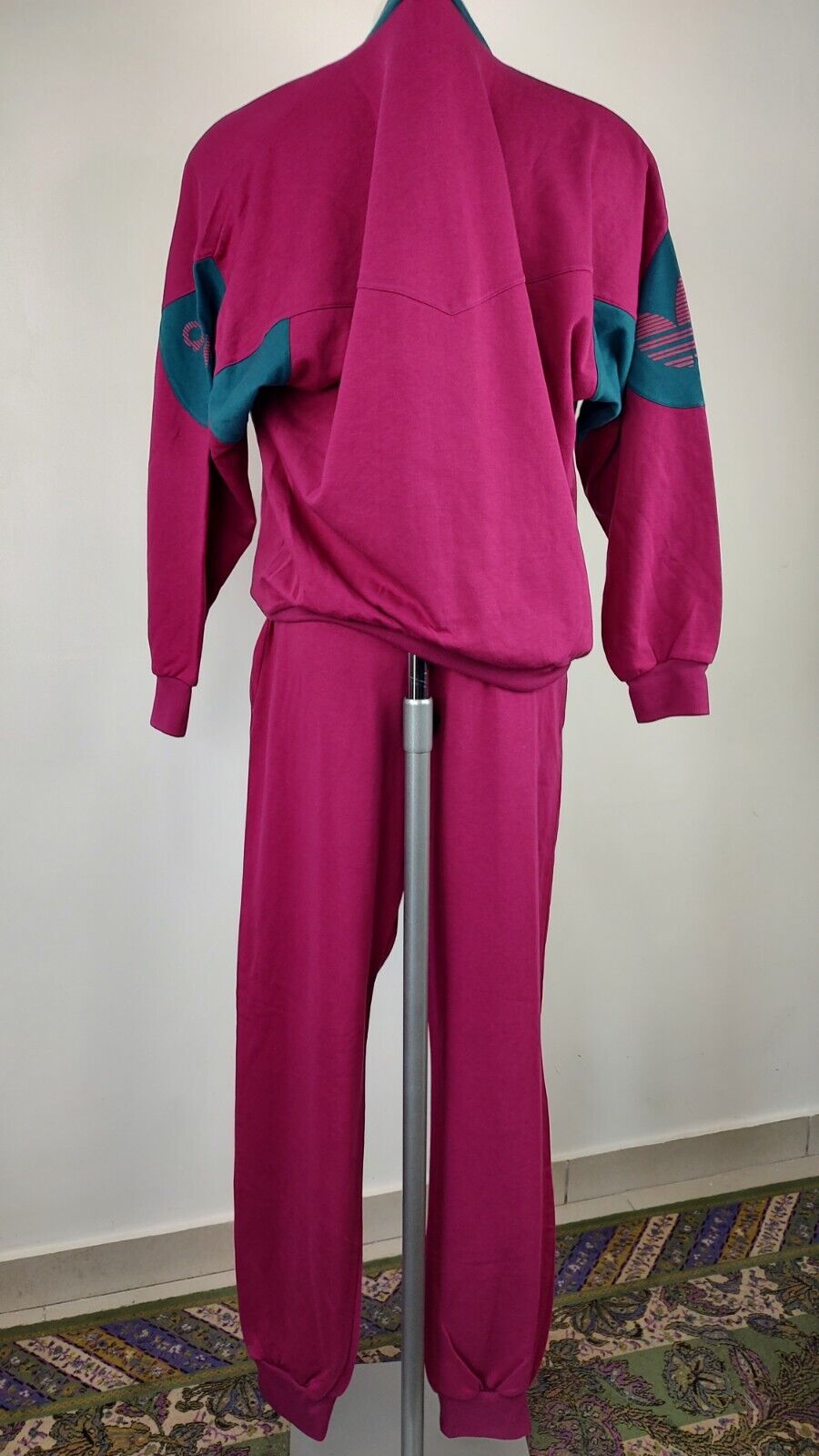 ADIDAS TUTA COMPLETA DUE PEZZI Tg. 8 TRACKSUIT JACKET PANTS UOMO SPORT