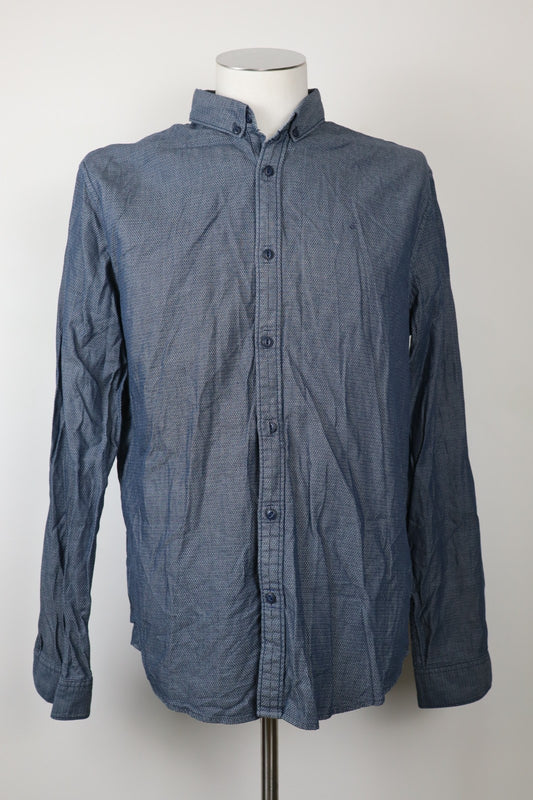 CALVIN KLEIN CK JEANS CAMICIA UOMO TG. L MAN CASUAL VINTAGE SHIRT COTONE LOGO