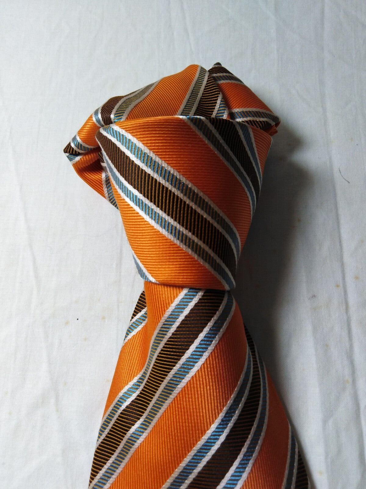 LUCIO LAMBERTI 100%  SILK TIE SETA CRAVATTA SELF TIPPED NECKTIE MADE ITALY