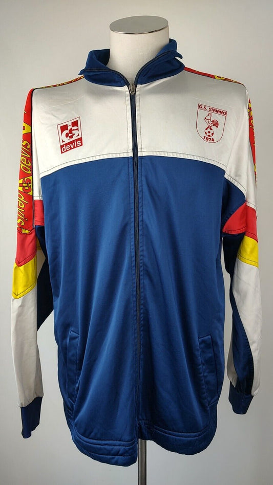 DEVI'S STRIANO GIACCA SPORT CALCIO UOMO Tg L MAN VINTAGE JACKET