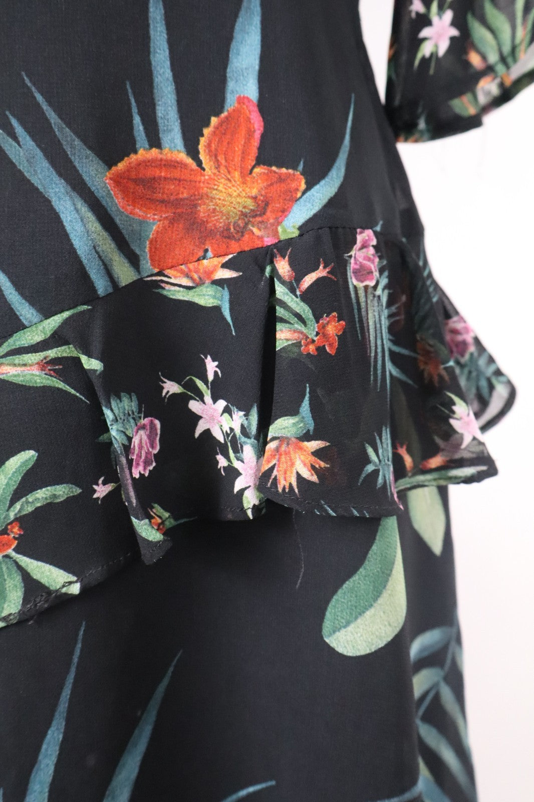 DESIGUAL VESTITO DONNA TG. 40 WOMAN CASUAL VINTAGE DRESS ABITO FLORAL