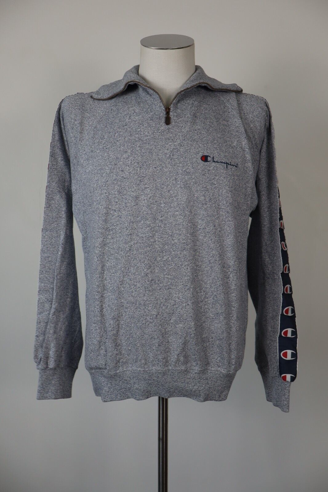 CHAMPION FELPA UOMO TG L MAN SWEATSHIRT COTONE COTTON CASUAL VINTAGE
