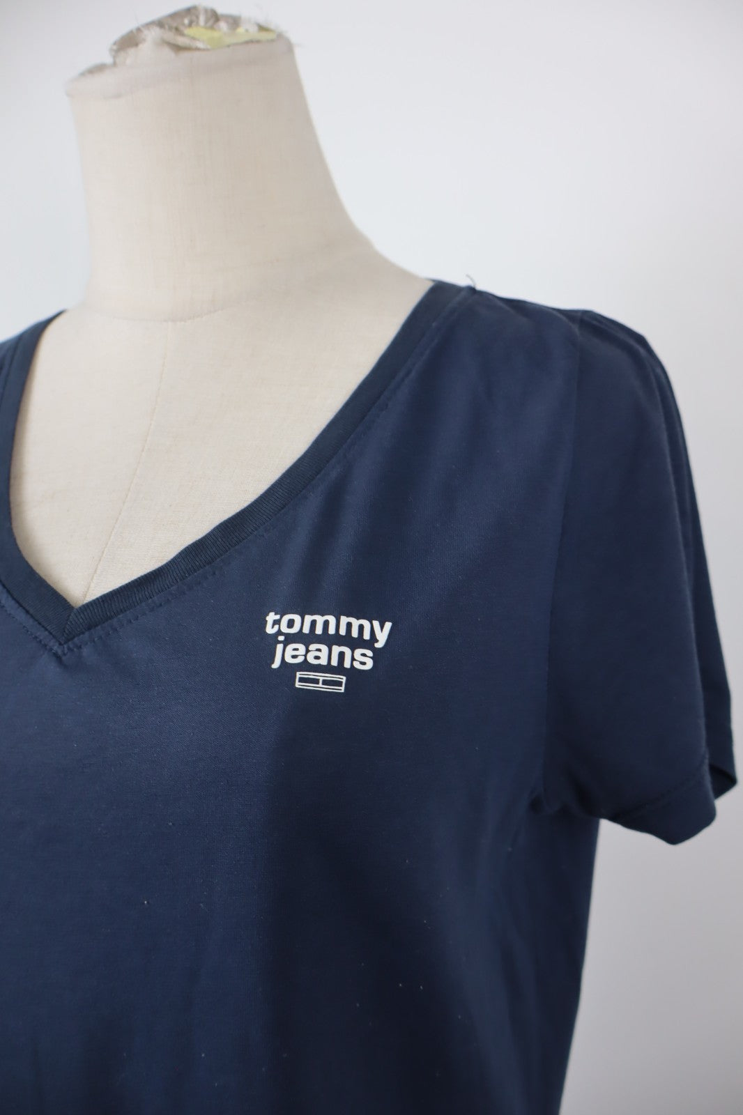 TOMMY HILFIGER JEANS MAGLIA DONNA TG S WOMAN CASUAL VINTAGE TOP T-SHIRT LOGO