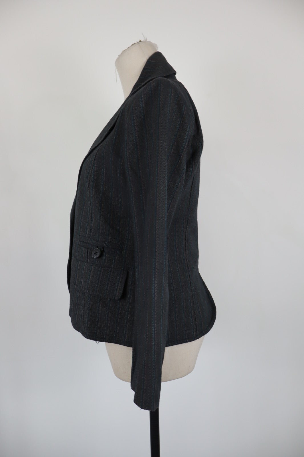 PATRIZIA PEPE GIACCA BLAZER DONNA Tg 44 WOMAN VINTAGE JACKET COTONE LANA