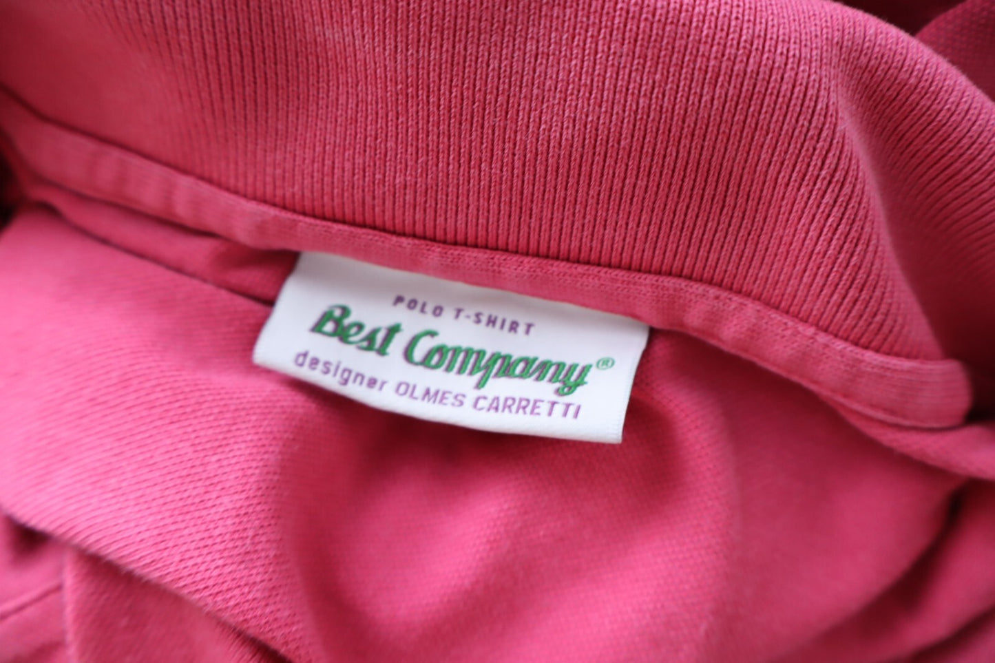 BEST COMPANY MAGLIA POLO UOMO TG. L MAN COTONE COTTON T-SHIRT CASUAL VINTAGE