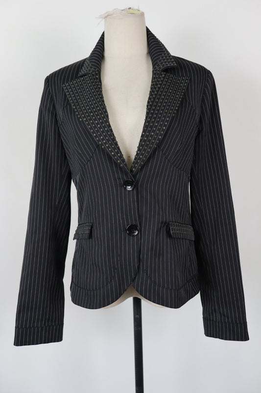 GUESS BY MARCIANO BLAZER GIACCA DONNA Tg 46 WOMAN CASUAL VINTAGE JACKET COTONE
