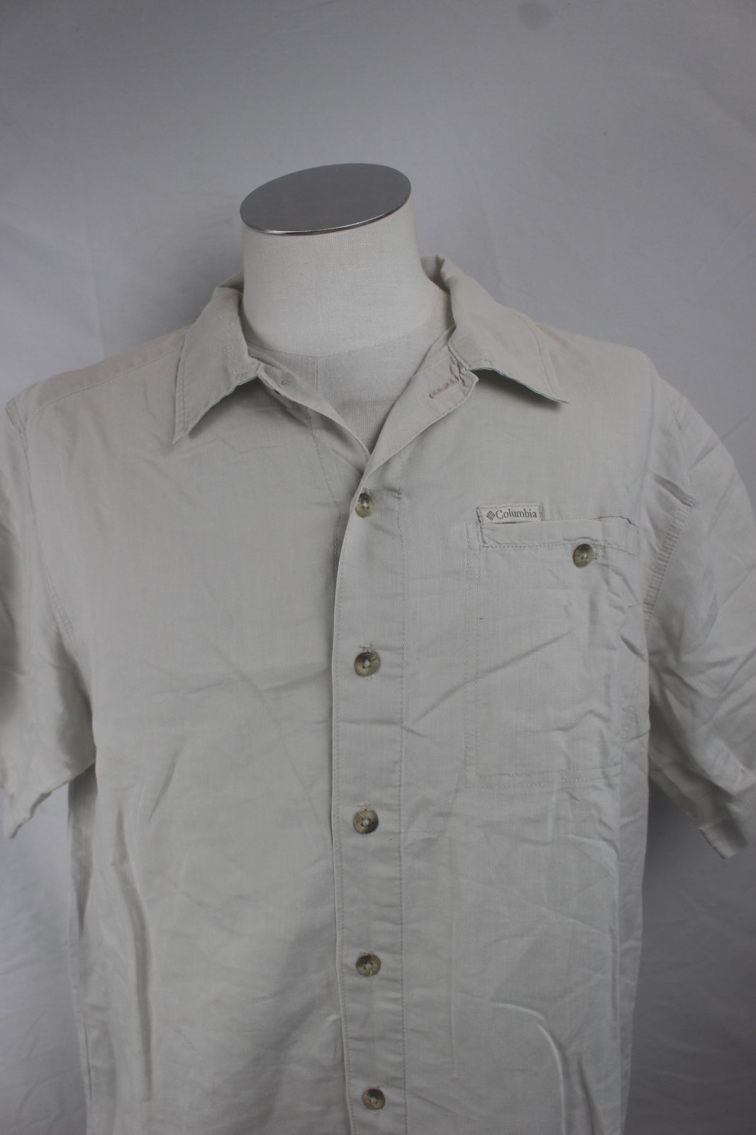COLUMBIA CAMICIA UOMO COTONE TG. M MAN CASUAL VINTAGE COTTON SHIRT