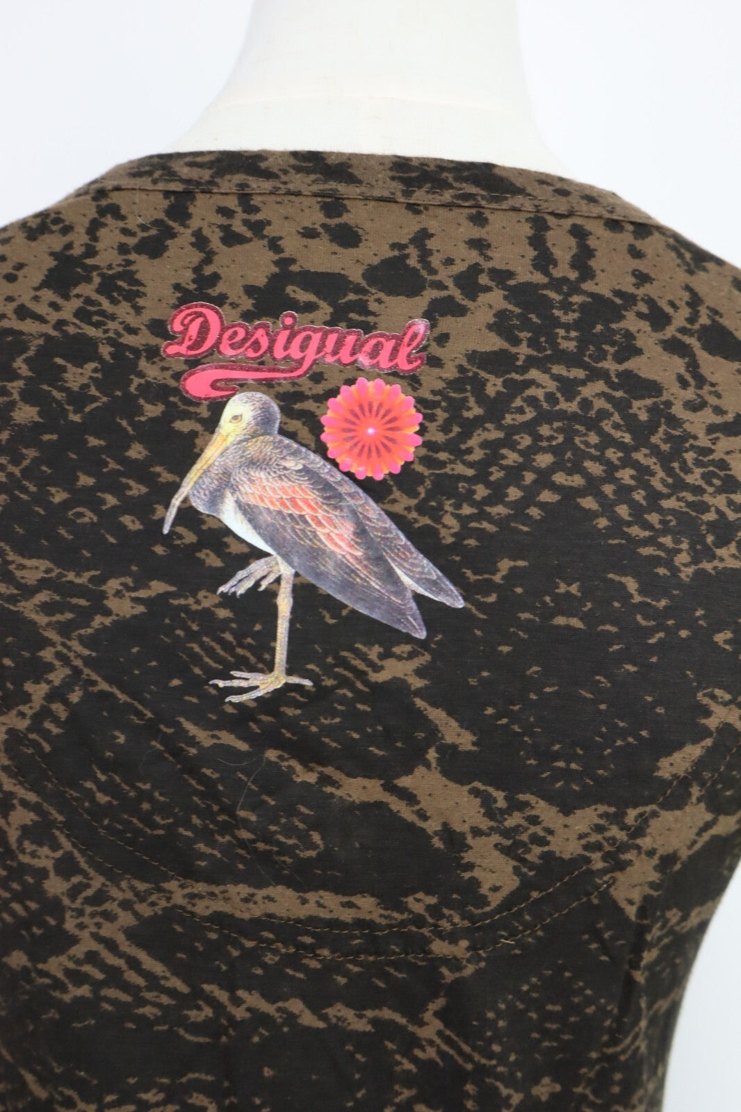 DESIGUAL MAGLIA DONNA TG. M WOMAN T-SHIRT CASUAL VINTAGE COTONE