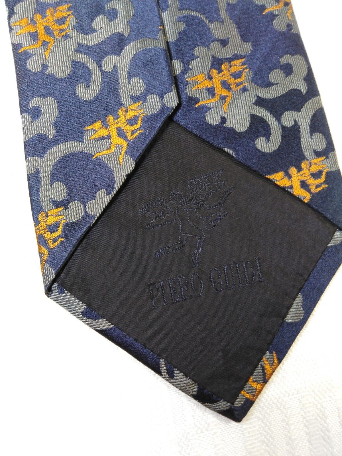 PIERO GUIDI 100% SILK TIE SETA CRAVATTA NECKTIE MADE IN ITALY