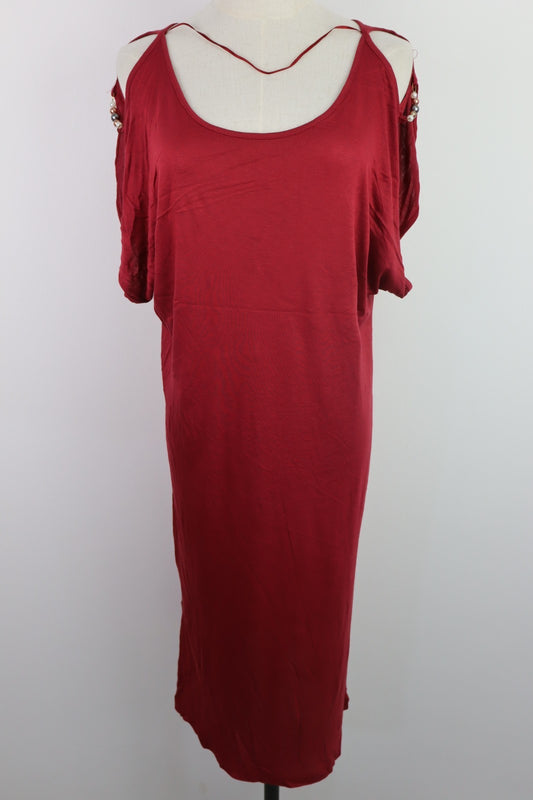 BEST COMPANY VESTITO ABITO DONNA TG. L WOMAN CASUAL VINTAGE DRESS VISCOSA