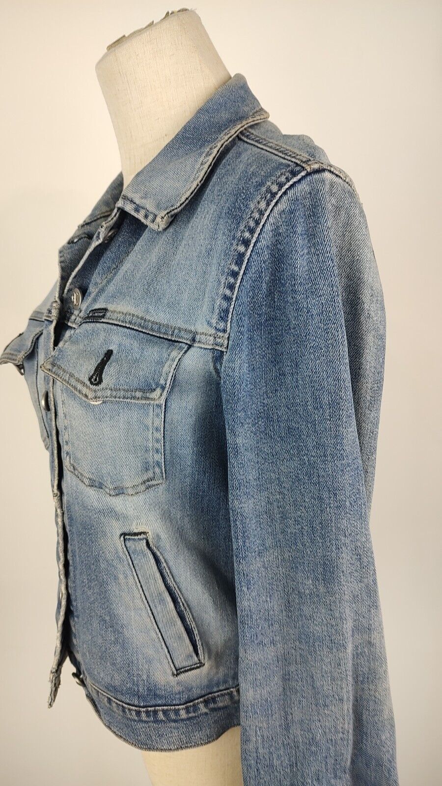 CALVIN KLEIN GIACCA DONNA COTONE Tg S WOMAN CASUAL VINTAGE JACKET COTTON DENIM