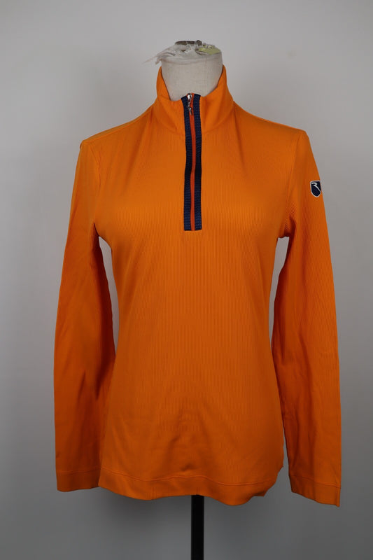 CHERVO' SPORTS FELPA CON ZIP DONNA Tg S WOMAN CASUAL VINTAGE SPORT SWEATSHIRT