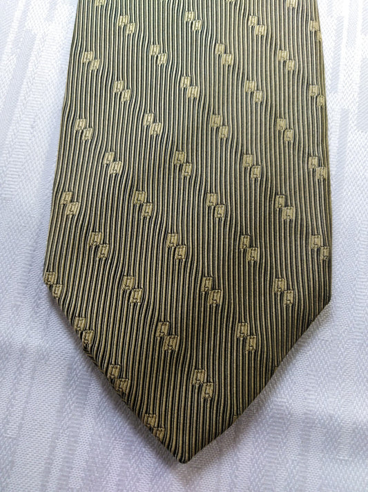 BROOKSFIELD 100% SILK TIE SETA CRAVATTA NECKTIE MADE IN ITALY CLASSIC