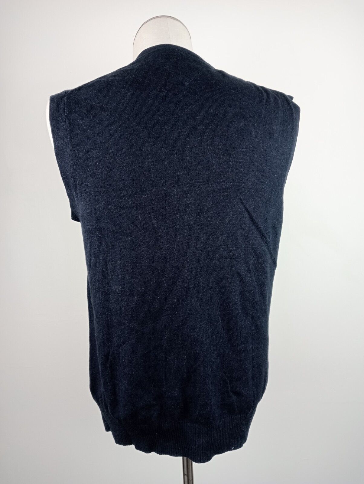 TOMMY HILFIGER MAGLIONE SMANICATO COTONE CASHMERE GILET UOMO TG M SWEATER CASUAL