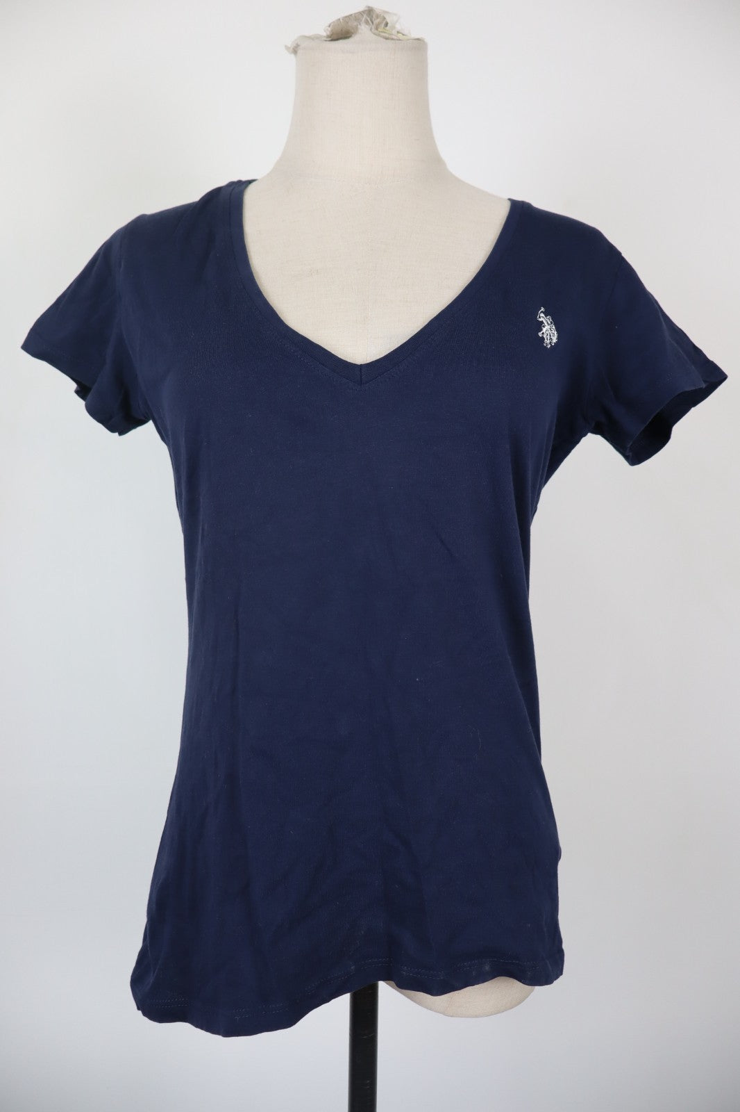US POLO ASSN MAGLIA DONNA TG. M WOMAN CASUAL VINTAGE T-SHIRT TOP COTONE