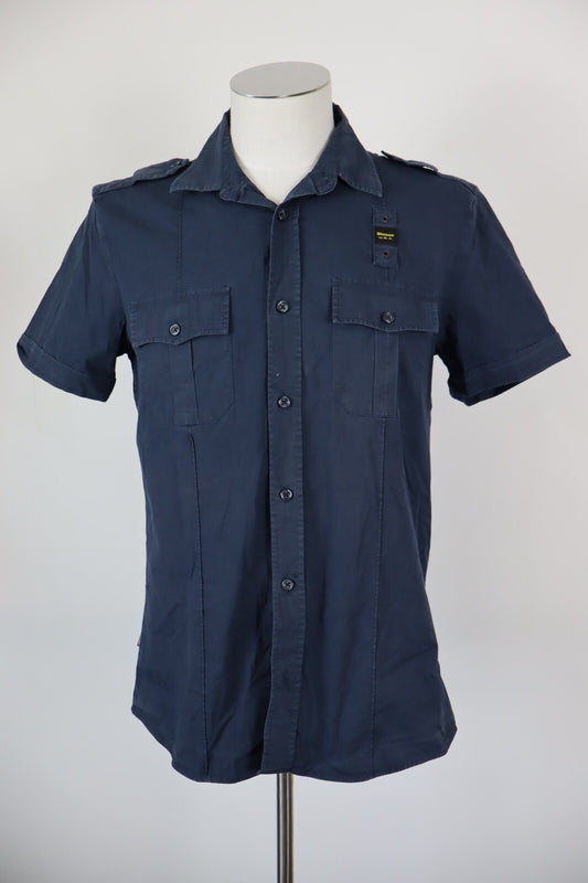 BLAUER USA CAMICIA UOMO COTONE TG L MAN CASUAL VINTAGE SHIRT COTONE