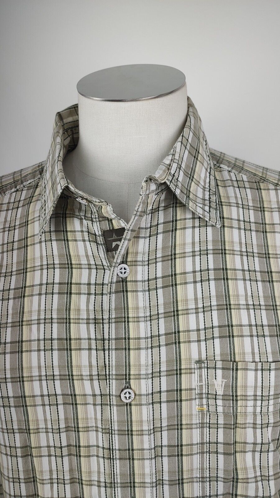 WRANGLER CAMICIA UOMO TG. XL MAN CASUAL VINTAGE SHIRT COTONE