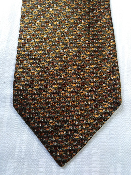 TINO COSMA 100% SETA SILK TIE CRAVATTA NECKTIE ITALY VINTAGE CLASSIC